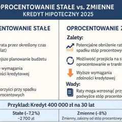 Kredyt hipoteczny ze stałym oprocentowaniem czy zmiennym - co wybrać?