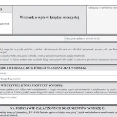 Wzór wniosku o przyspieszenie wpisu do KW - szybki dostęp