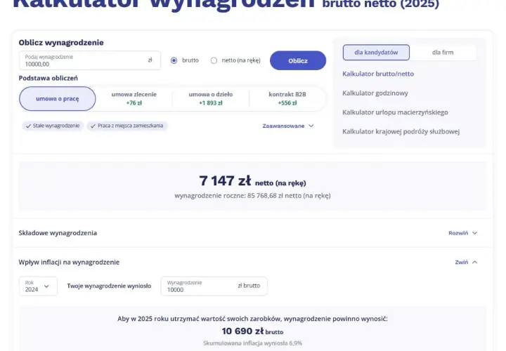 Kalkulator zmiany wartości pieniądza w czasie - oblicz inflację