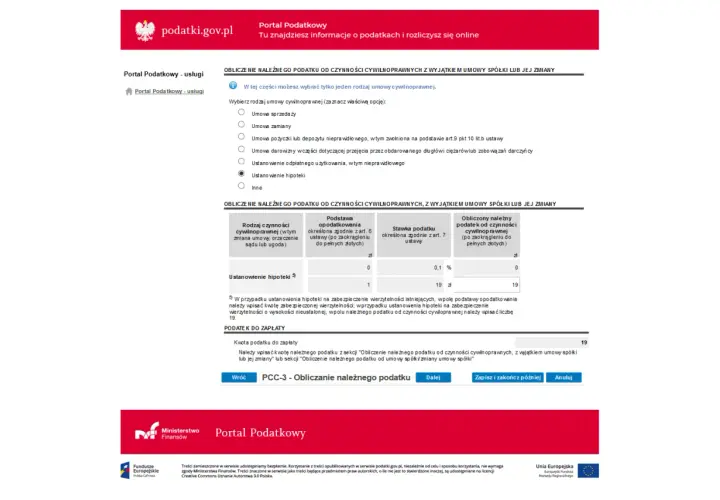 PCC-3 przy hipotece: jak poprawnie wypełnić i złożyć formularz
